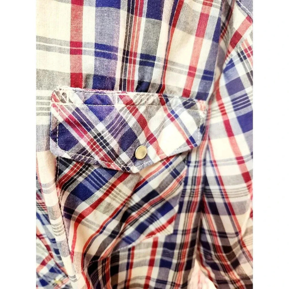 Vintage Wrangler Pearl Snap Western Shirt Short Sleeve Size XXL - Picture 5 of 8